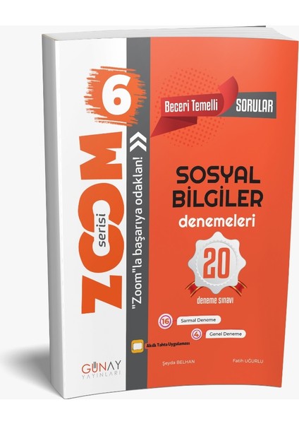 Gün&Ay Yayınları 6. Sınıf Zoom Sosyal Bilgiler 20'li Deneme Sınavı