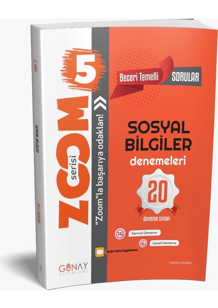 Gün&Ay Yayınları 5. Sınıf Zoom Sosyal Bilgiler 20 Deneme