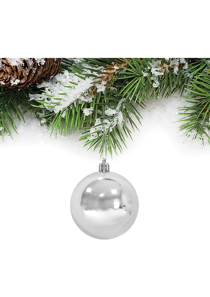 Yılbaşı Çam Ağacı Süsü Gümüş Top 6 cm 6'lı fiyatları
