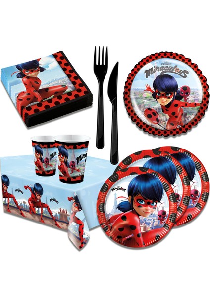 Miraculous Lisanslı Parti Seti 24 Kişilik