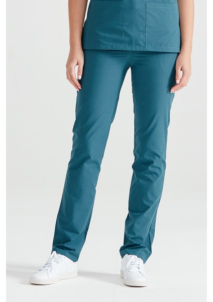 Petrol Yeşili Tek Alt Terikoton Ince Kumaş Renkli Dr Greys Kesim Forma modelleri