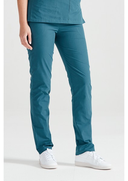 Petrol Yeşili Tek Alt Terikoton Ince Kumaş Renkli Dr Greys Kesim Forma indirimleri