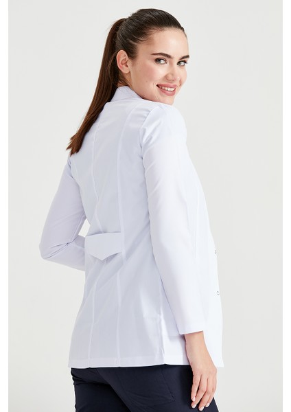 Kadın Uzun Kol Ceket Yaka Kısa Boy Laboratuvar Önlük fırsatları