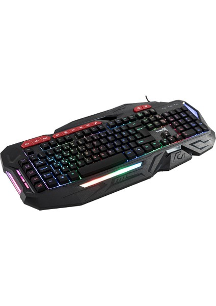 BladeDancer TR-GK103 USB Kablolu Gaming Standart Q Rainbow Aydınlatma Klavye