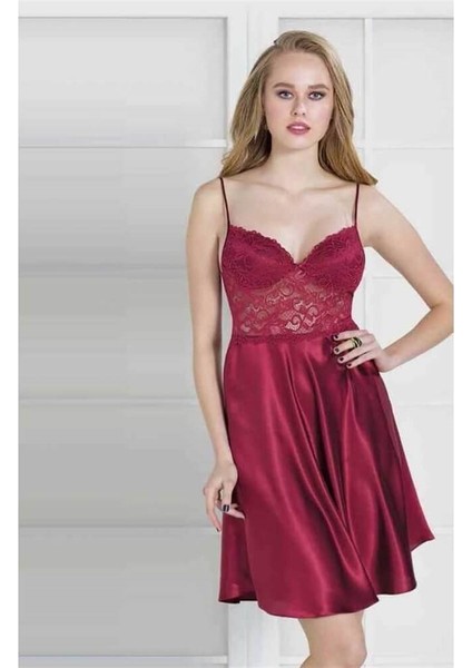 627 Saten Dantel Kaplı Çeyizlik Gecelik indirimleri