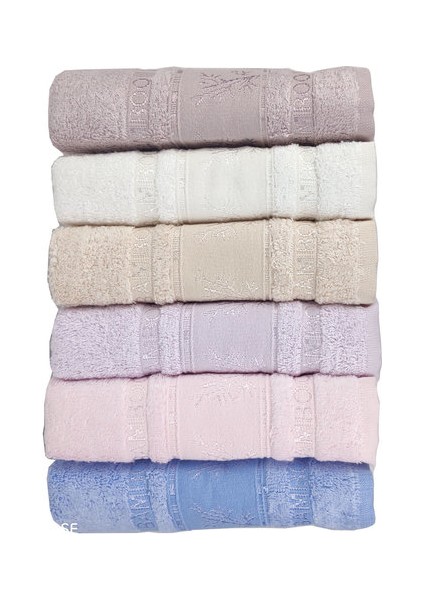 Jakarlı Bambu El Havlusu 6 Lı Paket