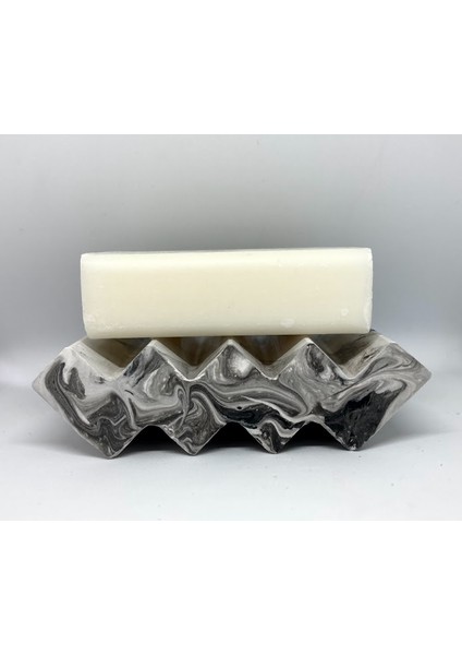 Dekoratif Zigzag El Yapımı Beton Sabunluk fiyatları