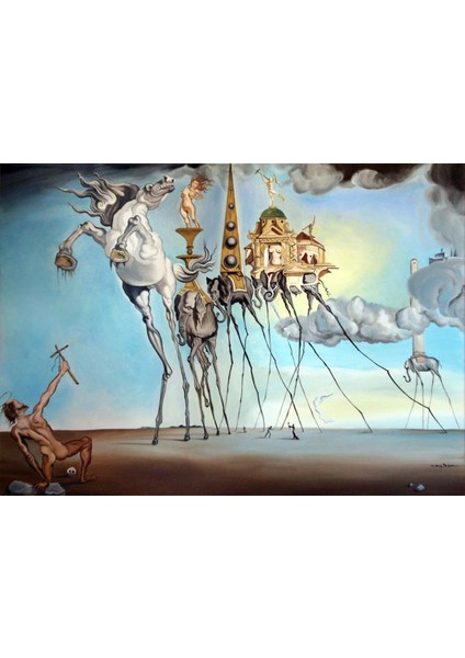 Salvador Dali 2 1000 Parça Ahşap Puzzle Yapboz