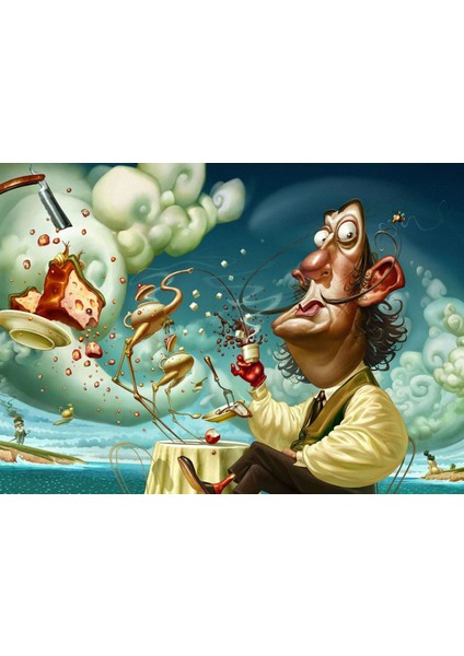 Salvador Dali 4 1000 Parça Ahşap Puzzle Yapboz