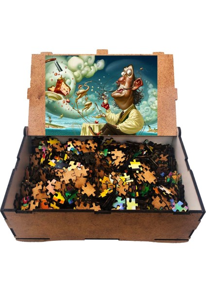Salvador Dali 4 1000 Parça Ahşap Puzzle Yapboz
