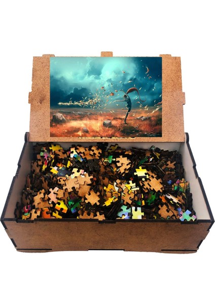 Rüzgarın Dansı 1000 Parça Ahşap Puzzle Yapboz