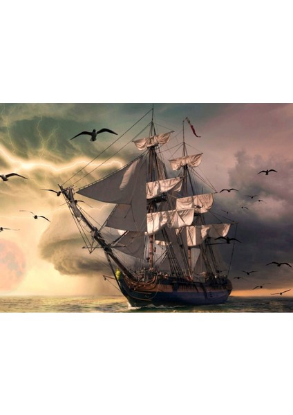 Gemi 2 1000 Parça Ahşap Puzzle Yapboz