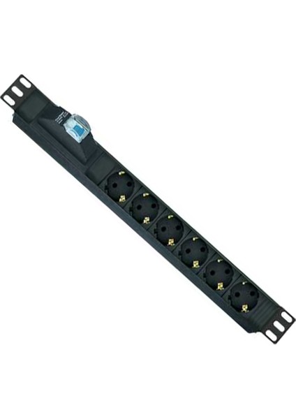 6XDIN49440 Soketli Schuko Grup Priz, 19'' 1u Ce Onaylı