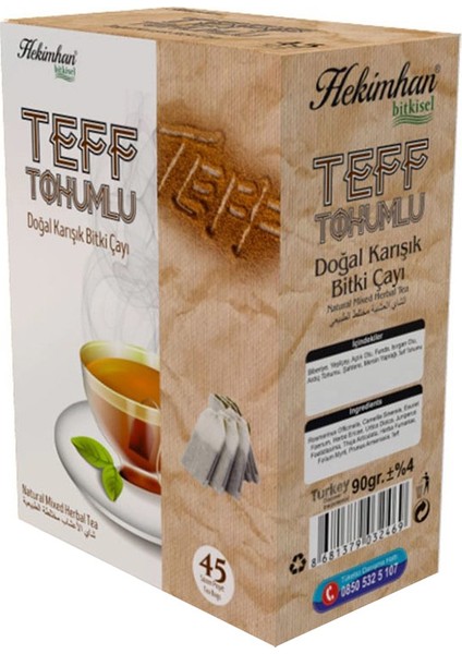 Teff Tohumlu Doğal Karışık Bitki Çayı 90 gr