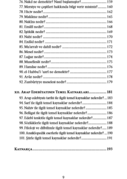 - 101 Soruda Arap Dili ve Edebiyatı - Ibrahim Usta
