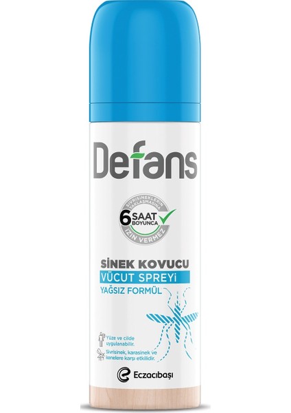 Aerosol Su Bazlı Sinek Kovucu Vücut Spreyi Yağsız 100 ml