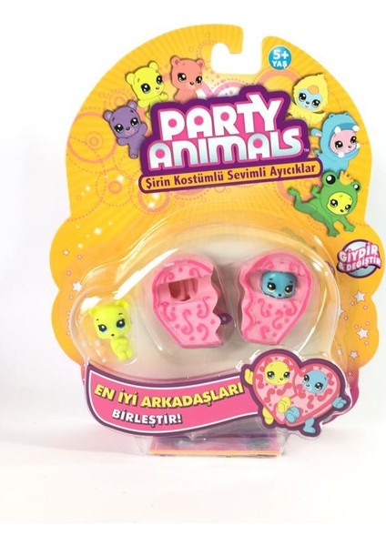 Party Animals 3'lü Figür Set - 60725