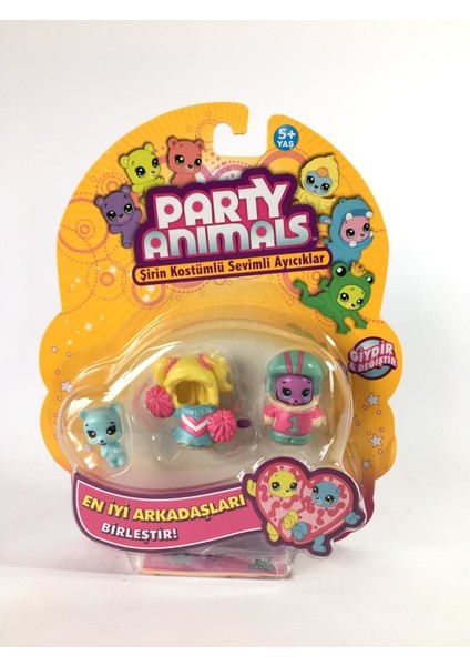 Party Animals 3'lü Figür Set - 60725