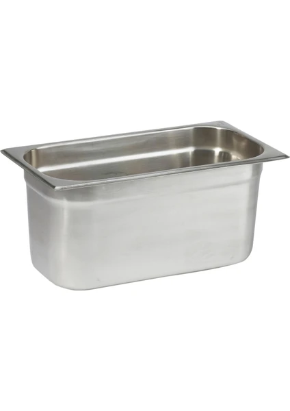 Natsan-Paslanmaz Çelik Gastronom Küvet Gn 1/3-150 (32,5 x 17,6 x 15 Cm)