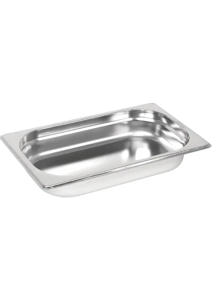 Natsan-Paslanmaz Çelik Gastronom Küvet Gn 1/4-20 (26,5 x 16,2 x 2 Cm)