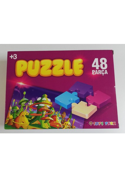 Toyz Park 48 Parça Mantar Detaylı Puzzle