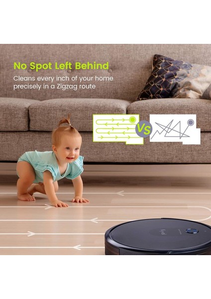 Cybovac E30 Robot Süpürge 2200PA Güçlü Emiş indirimleri