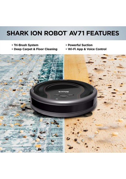 Ninja Ion Robot Vacuum AV751 Wi-Fi Connected