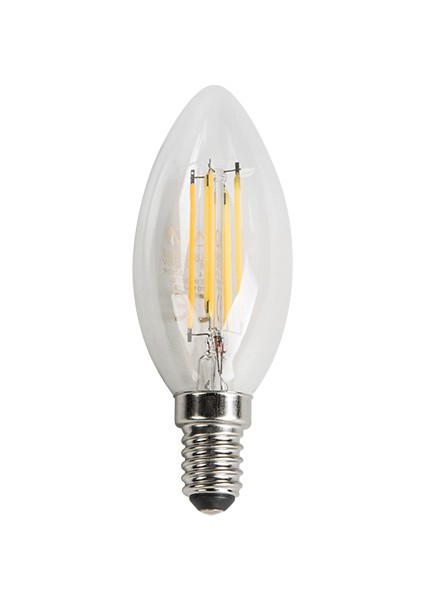 3 Adet Ct 4066 G Cata 4W LED Flament Ampul Günışığıı 3200K E14 Duy