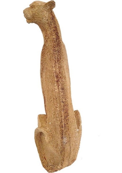 Modern Dekoratif Leopar Biblo Masaüstü Süsü Altın Renk