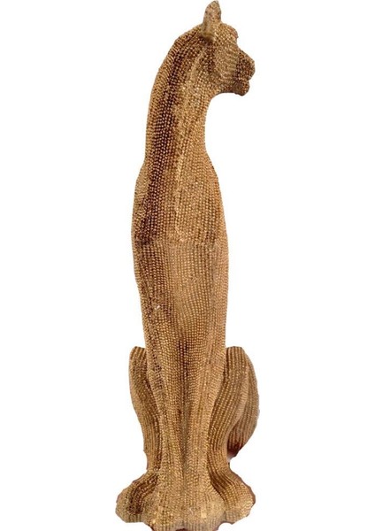 Modern Dekoratif Leopar Biblo Masaüstü Süsü Altın Renk