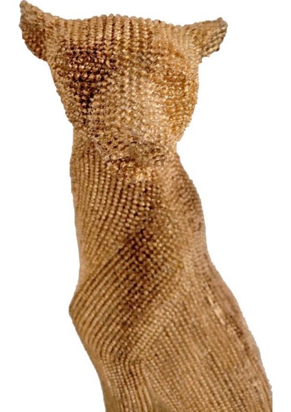 Modern Dekoratif Leopar Biblo Masaüstü Süsü Altın Renk