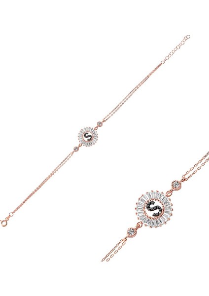 Öze Dönüş Baget Taşlı Rose Ş Harfi Bileklik fırsatları
