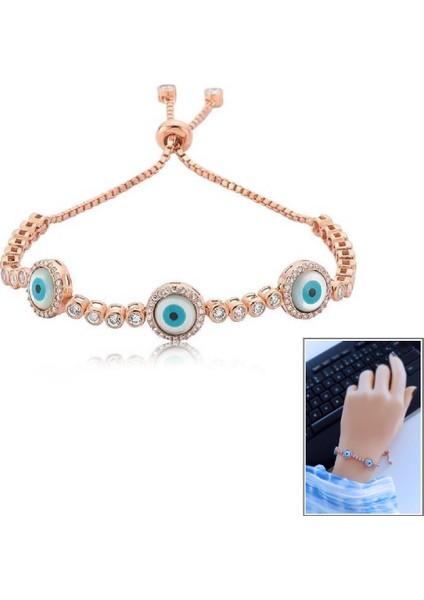 Üçlü Nazarlı Suyolu Asansörlü Bileklik