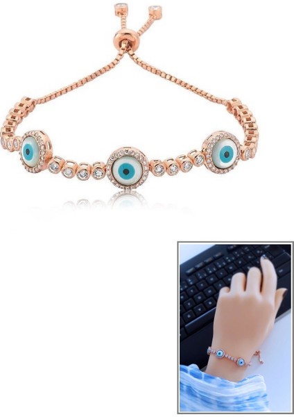 Üçlü Nazarlı Suyolu Asansörlü Bileklik modelleri