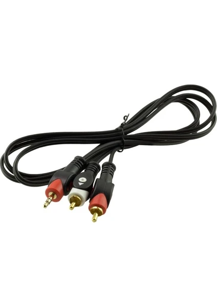 Hq Speed 2rca 3,5mm 5 Metre Stereo Kablo Gold