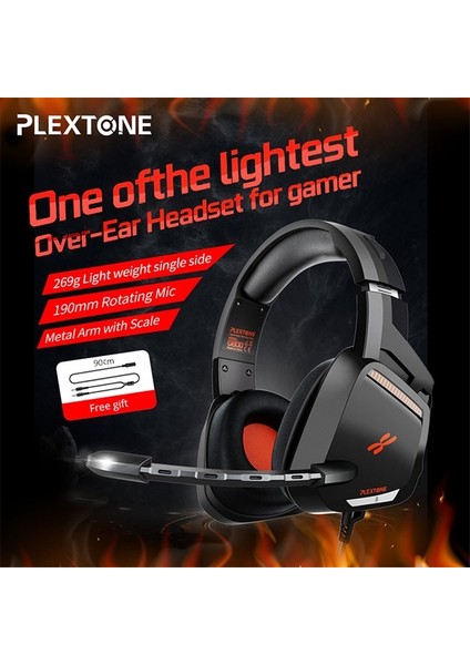 Plextone G800 3.5mm Teleskopik Kablolu Gaming Oyuncu Kulaklığı AL-32110