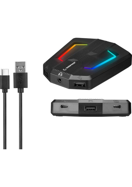 KM-R92 CHEAT-X USB Mini Klavye+Mouse+Switch Combo Gaming Oyuncu Klavye Mouse Set