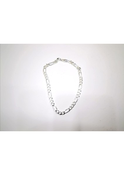 Silver Erkek Figaro Gümüş Bileklik 4,4 mm modelleri