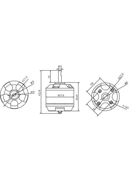 XA2212 820KV Fırçasız Dc Motor