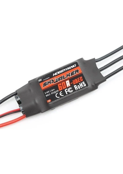 Esc 60A Brushless Fırçasız Motor Hız Kontrol Sürücüsü