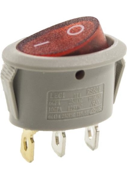 RS601 Oval Işıklı On/off Anahtar 3 Pin IC-134B