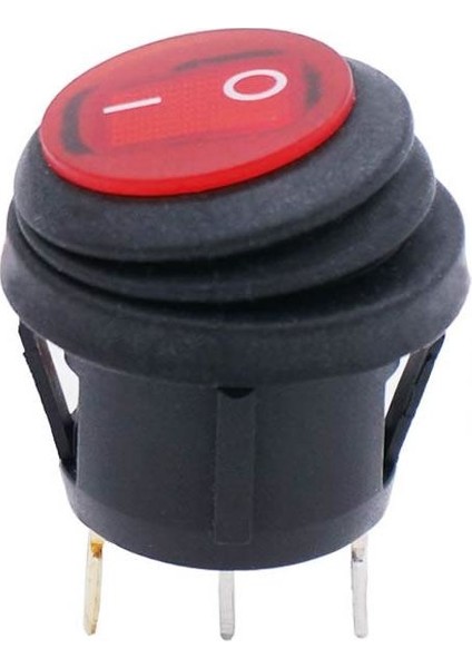 Kcd1-2 Su Geçirmez Işıklı On-Off Anahtar 3 Pin