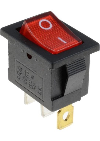 Kcd1-1 Kırmızı Işıklı On/off Anahtar 3 Pin IC-118