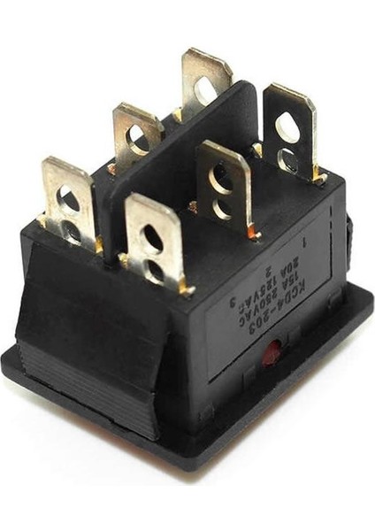 Kcd4 On-Off-On Üç Konumlu Işıklı Anahtar 6 Pin fiyatları