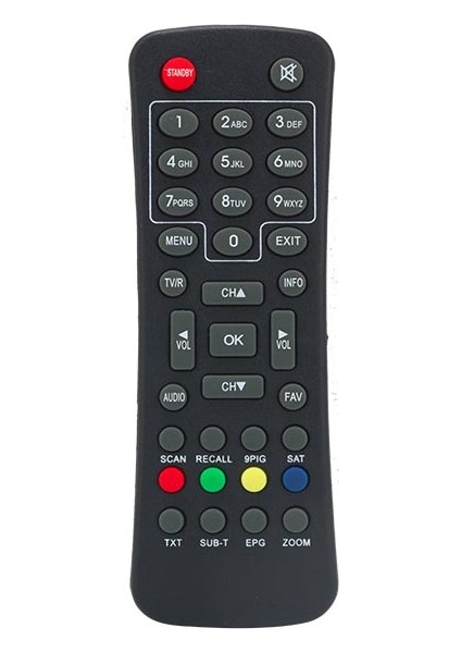 Amstrad Mini Teletexli Kumanda (Büyük Kalıp) * Amstrad * Kawai * Citybox * Digipol Sd Kumanda