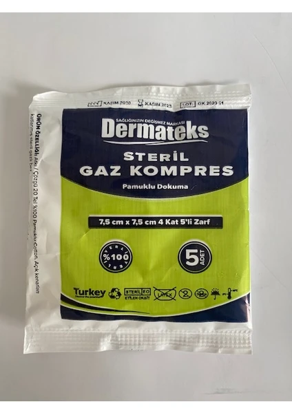 Steril Gaz Kompres 7,5 cmx7,5 cm 25 Adet