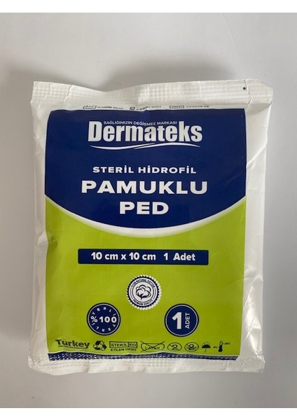 Steril Hidrofil Pamuklu Ped 10 CMX10 cm