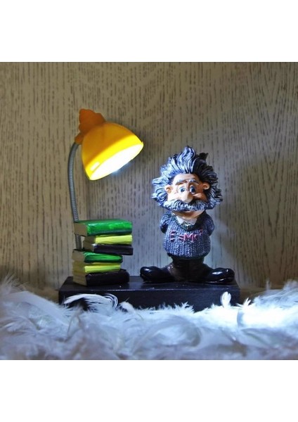 Einstein 2'li Set Einstein Büyük Boy Yastık Einstein Lamba