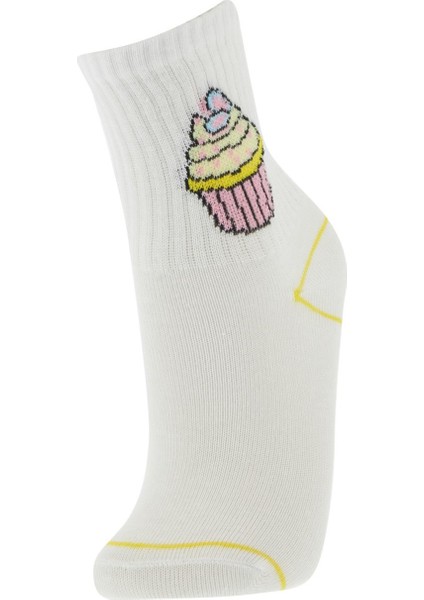 Kız Çocuk Desenli 5'li Soket Çorap fırsatları