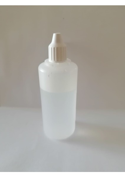 Plastik Aseton Medikal Boş Damlalıklı Şişe 100 cc 50 Adet